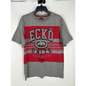 Ecko Unltd Y2K Graphic Tee Short Sleeve Vintage Skater Rhino Logo‎ Mens Medium